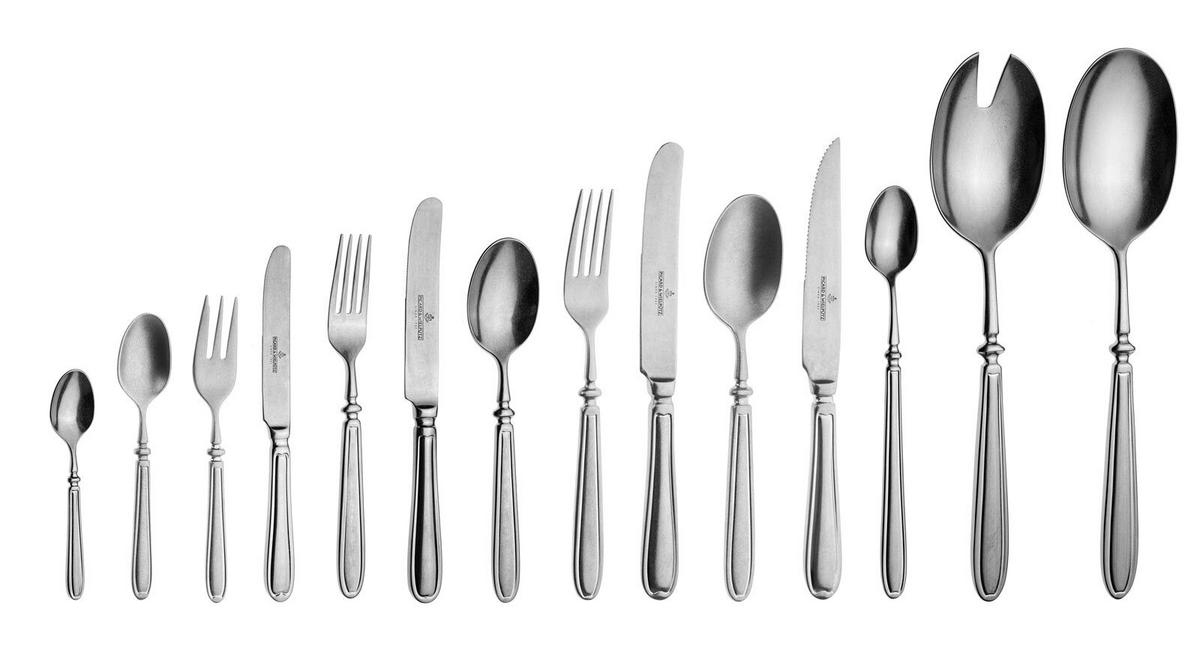 TAFELBESTECK Landhaus silber 24er Set - Silberfarben, Metall - Picard & Wielpütz