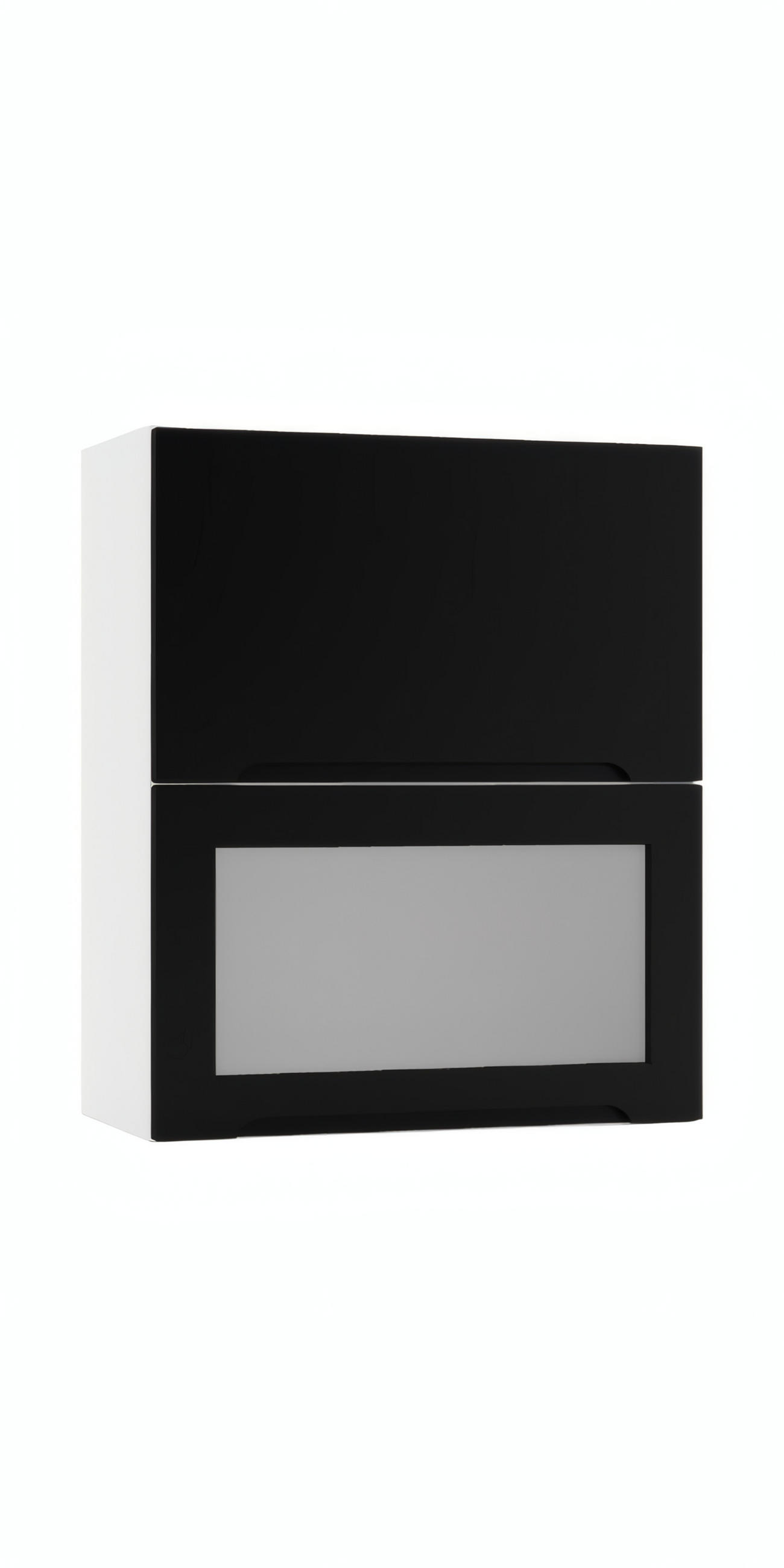 HÄNGESCHRANK W60GRF/2 SD - Zivora - Funktionales Design Konzept - Schwarz, Holz (60/72/30cm) - ROYAL24_MARKT