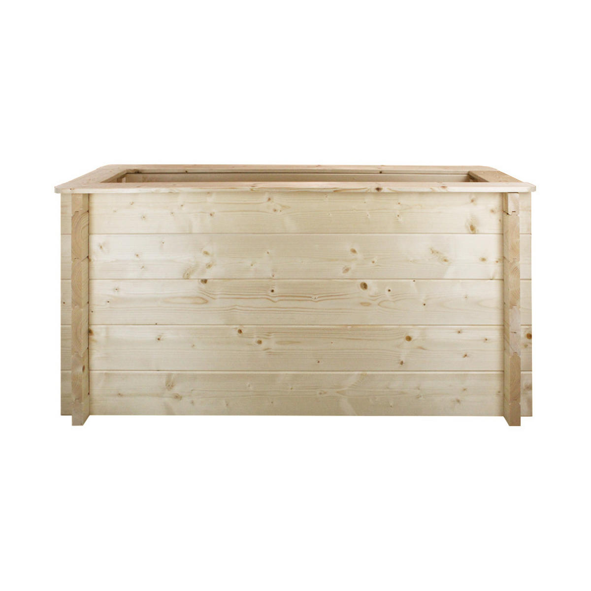 HOCHBEET HOLZ - 118x38xH57 cm - M614 - Beige, Holz (38/57/118cm) - Timbela