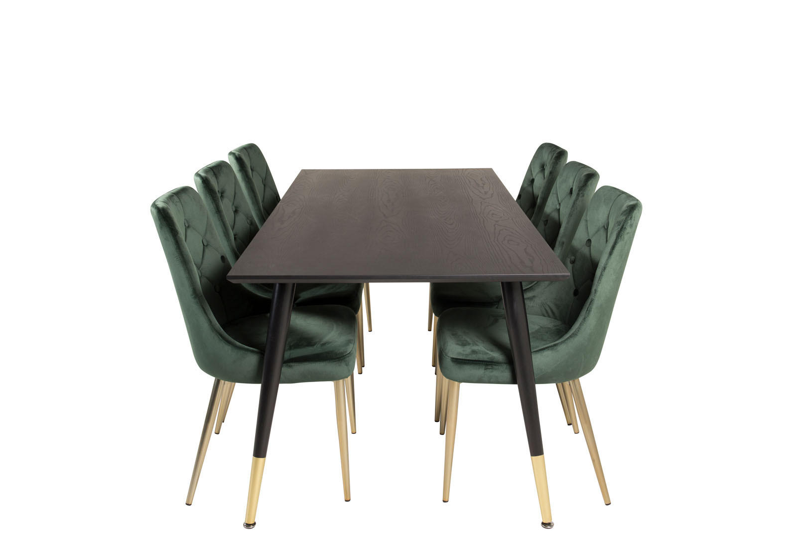TISCHGRUPPE Grün - Grau, Holzwerkstoff (90/75/180cm) - ebuy24