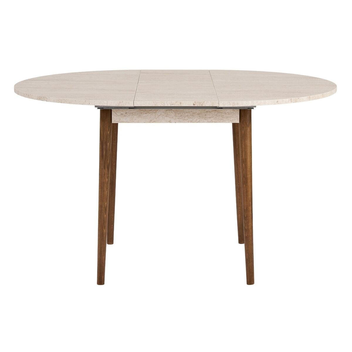 ESSTISCH ausziehbarer von 100 bis 131 cm mit runder Tischplatte 100/100/75 cm - Eichefarben, Holzwerkstoff (100/100/75cm) - Calicosy