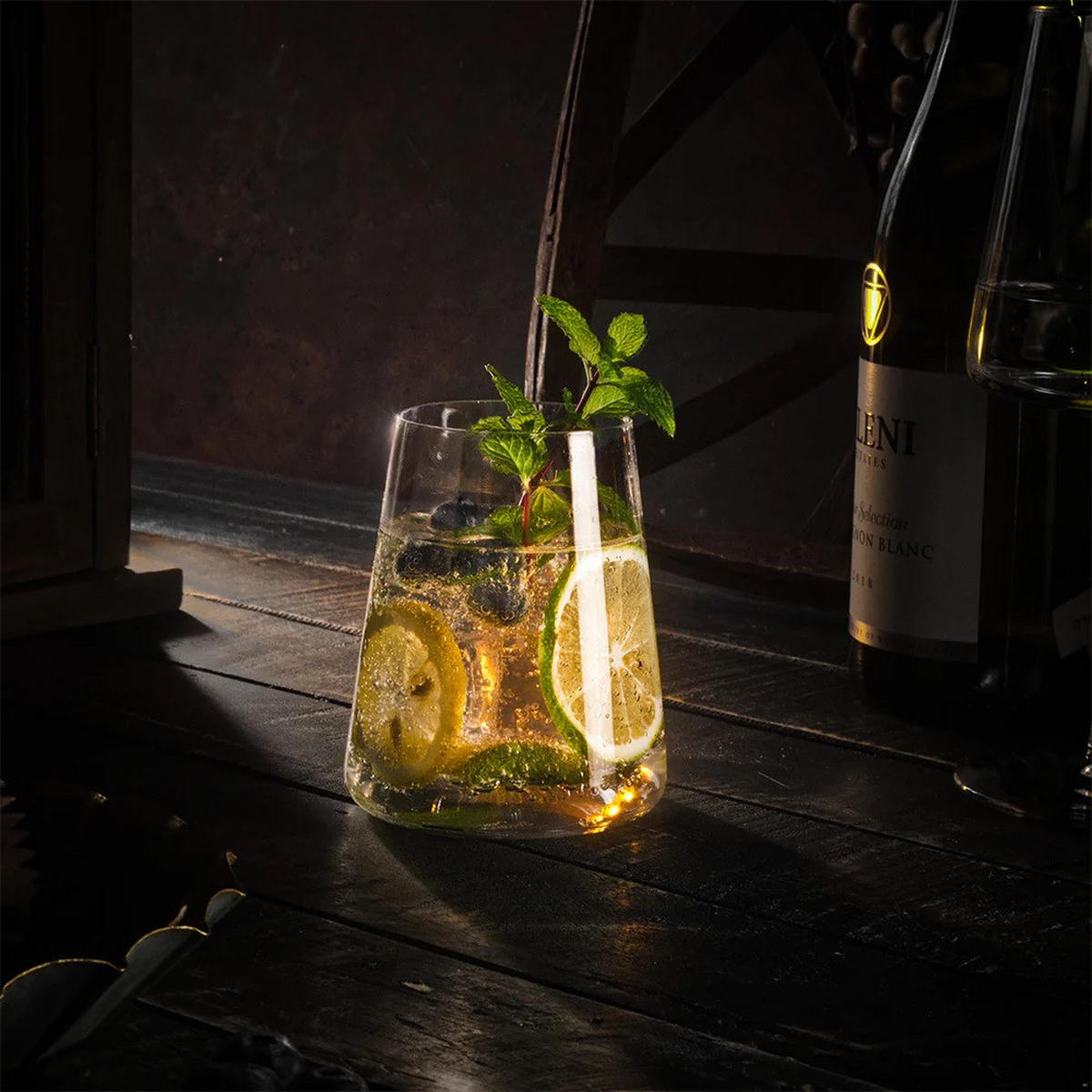 POWER Weißweinbecher 2er Set - Transparent, Glas (0.38L) - Stölzle