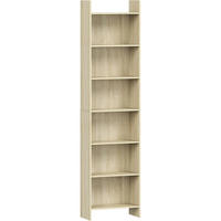 BÜCHERREGAL Standregal 7 Fächer Eichenbeige 24 x 48 x 197,4 cm - Beige, Holzwerkstoff (48/197.4/24cm)