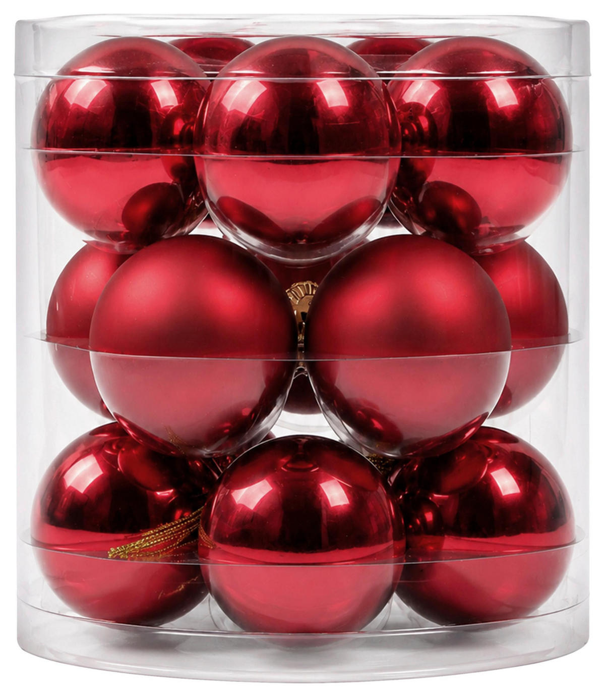 CHRISTBAUMKUGEL Noel Rot, 15-teilig - Rot, Glas (1/1/1cm) - Mömax