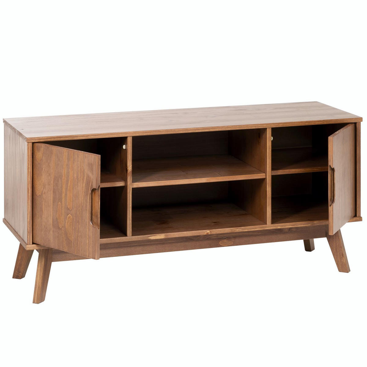 LOWBOARD TIVOLI - Dunkelbraun, Holz (114/54/39cm) - IDIMEX