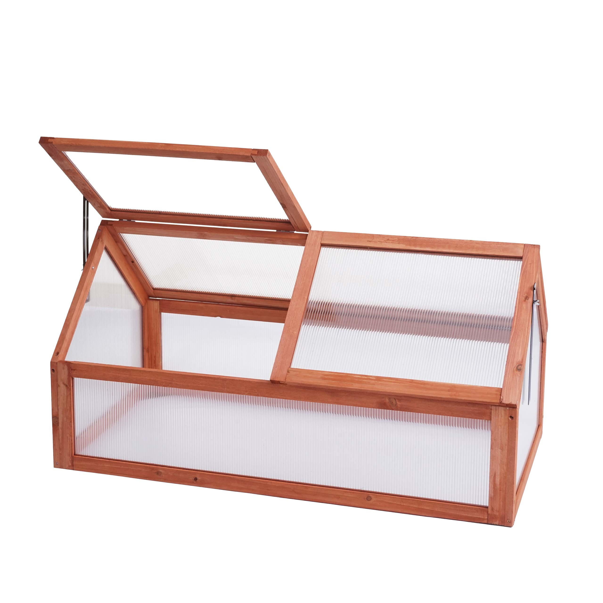 FRÜHBEET Braun - Braun, Holz (57/108/54cm) - MCW