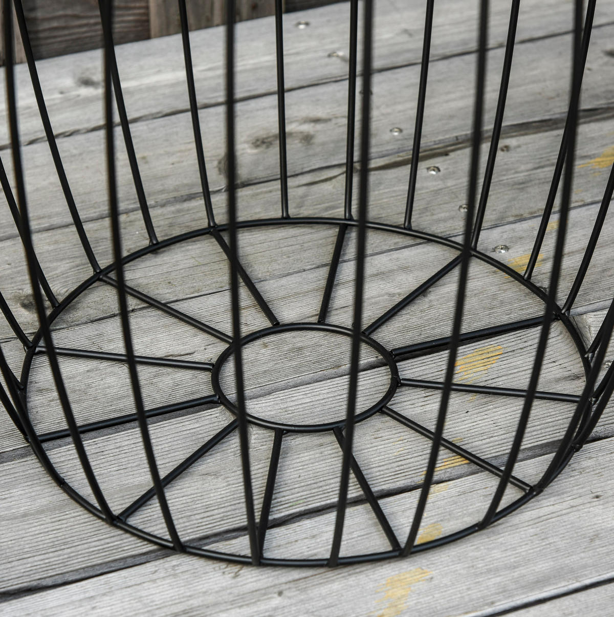BEISTELLTISCH-SET aus Metall Ø38x41 / Ø31x35 / Ø26,5x30 cm Schwarz stapelbar mit Stauraum - Schwarz, Metall (38/38/41cm) - Modfu
