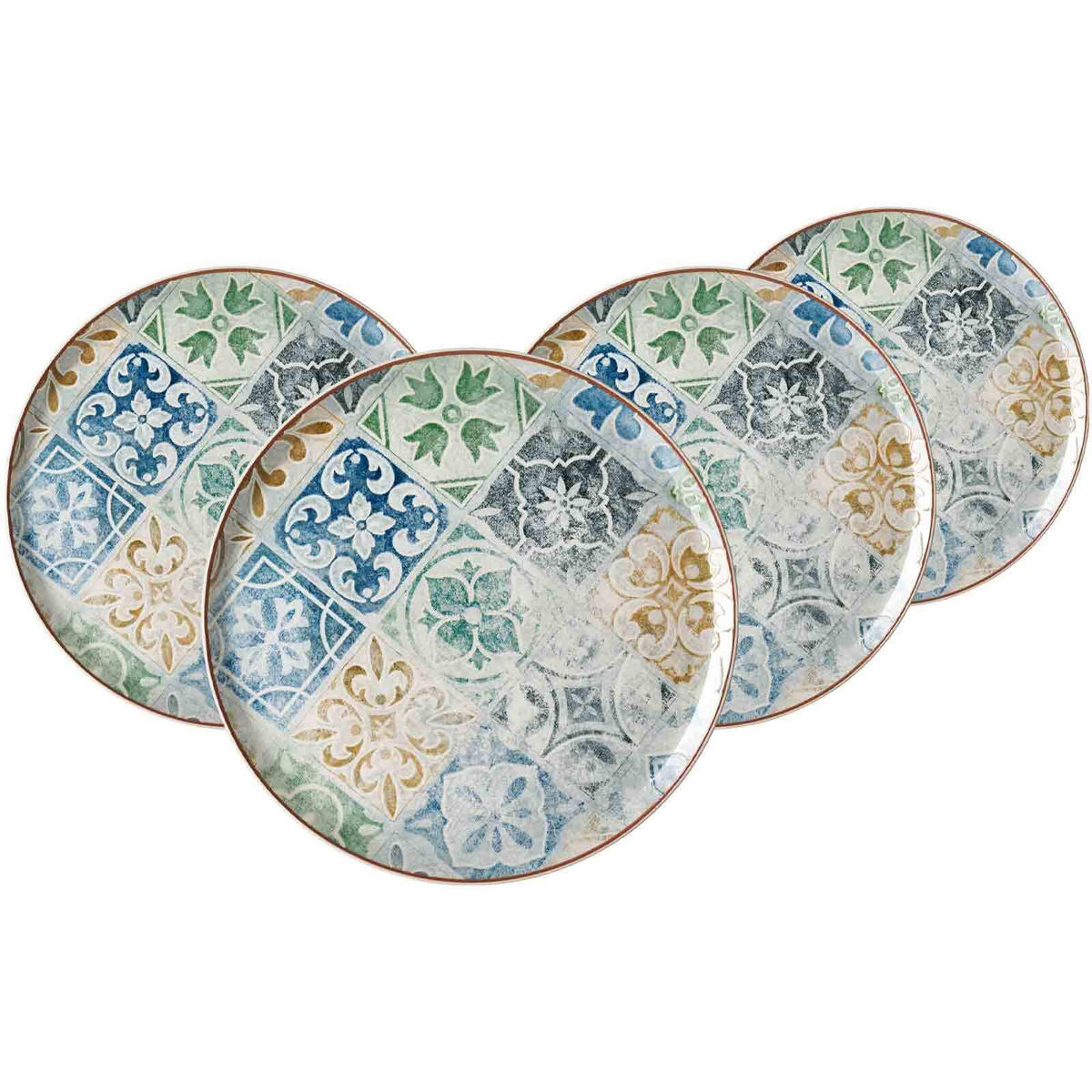 PIZZATELLER Roma Antica grün ø 31,5 cm 4er Set - Grün, Keramik (31.5cm) - Ritzenhoff Breker