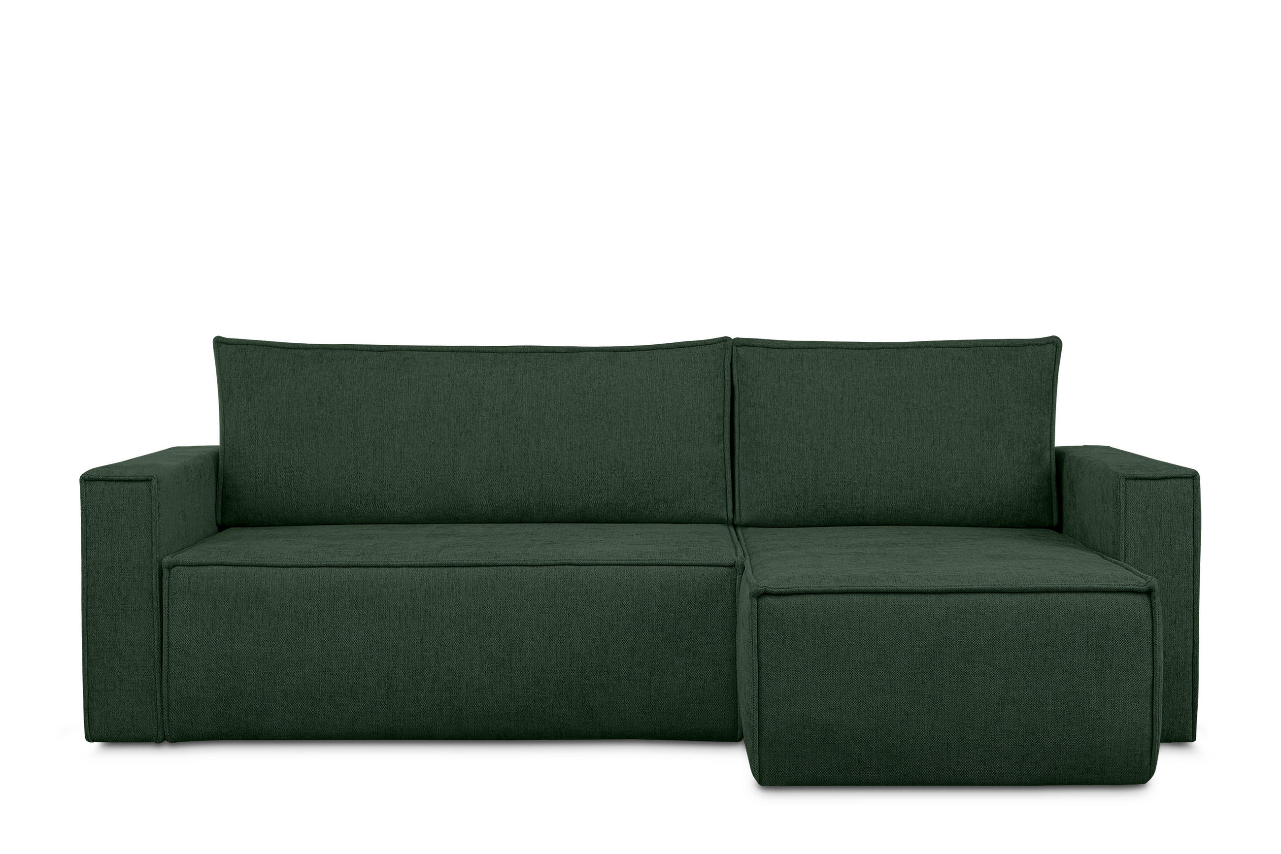 UNIVERSAL-ECKSOFA NAPI II mit Schlaffunktion, grün - Grün, Textil (246/148cm) - KONSIMO®