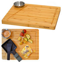 RACLETTEBRETT 2er Set, 25/30/2 cm, Bambus - Beige, Holz (25/30cm) - Dunedesign