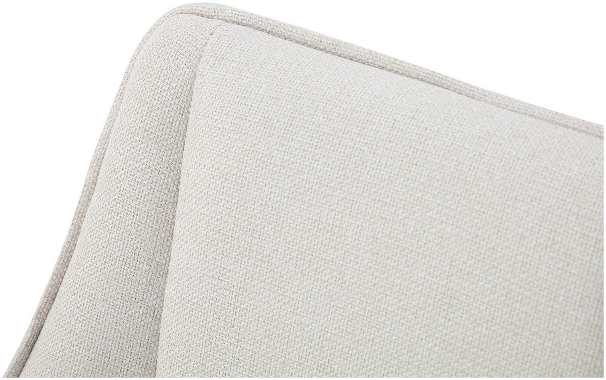 ARMLEHNENSTUHL Helen creme 2er Set - Creme/Schwarz, Textil/Metall (56/91/63cm) - Xonox