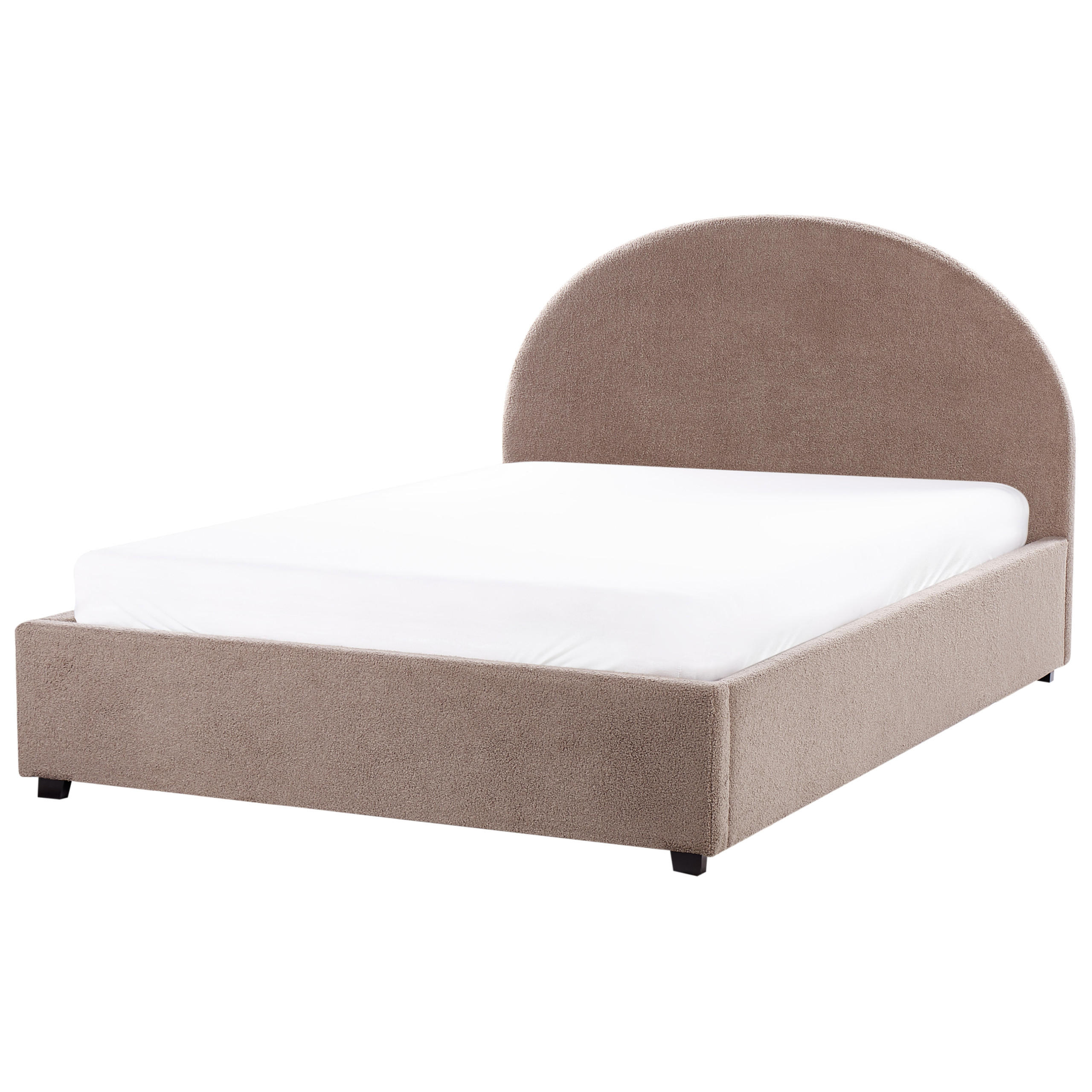 BETT mit Stauraum 140x200 cm Beige Vaucluse - Taupe, Textil (140/200cm) - Beliani