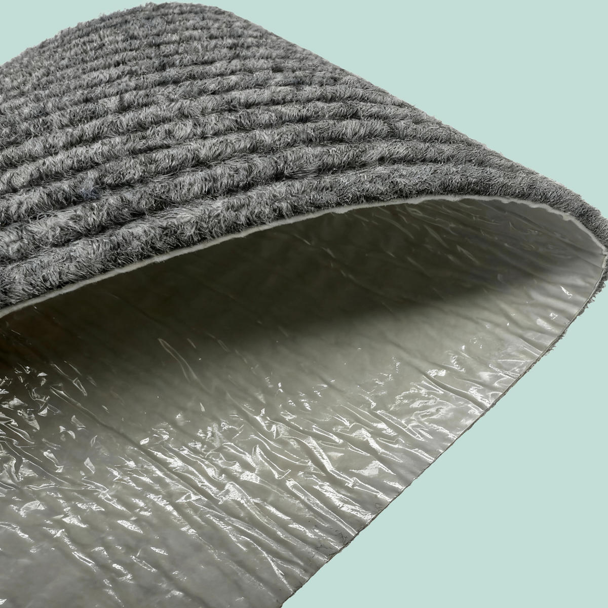 16XSTUFENMATTEN - Grau, Kunststoff/Textil (20/65/0.75cm) - Relaxdays