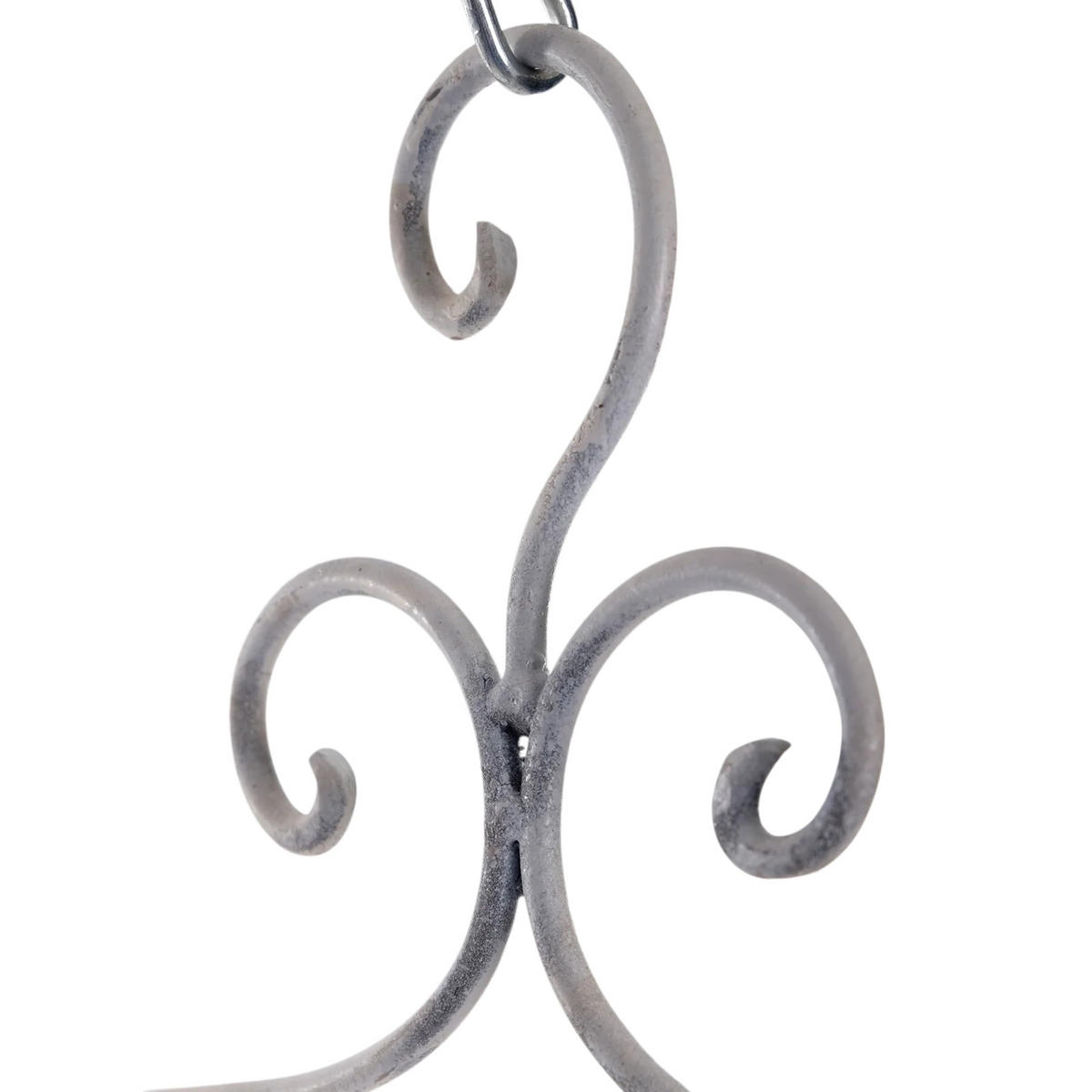 KLEIDERBÜGEL Amelie aus Metall im Landhausstil antik-weiß - Weiß, Metall (41/24/1cm) - DESIGN DELIGHTS