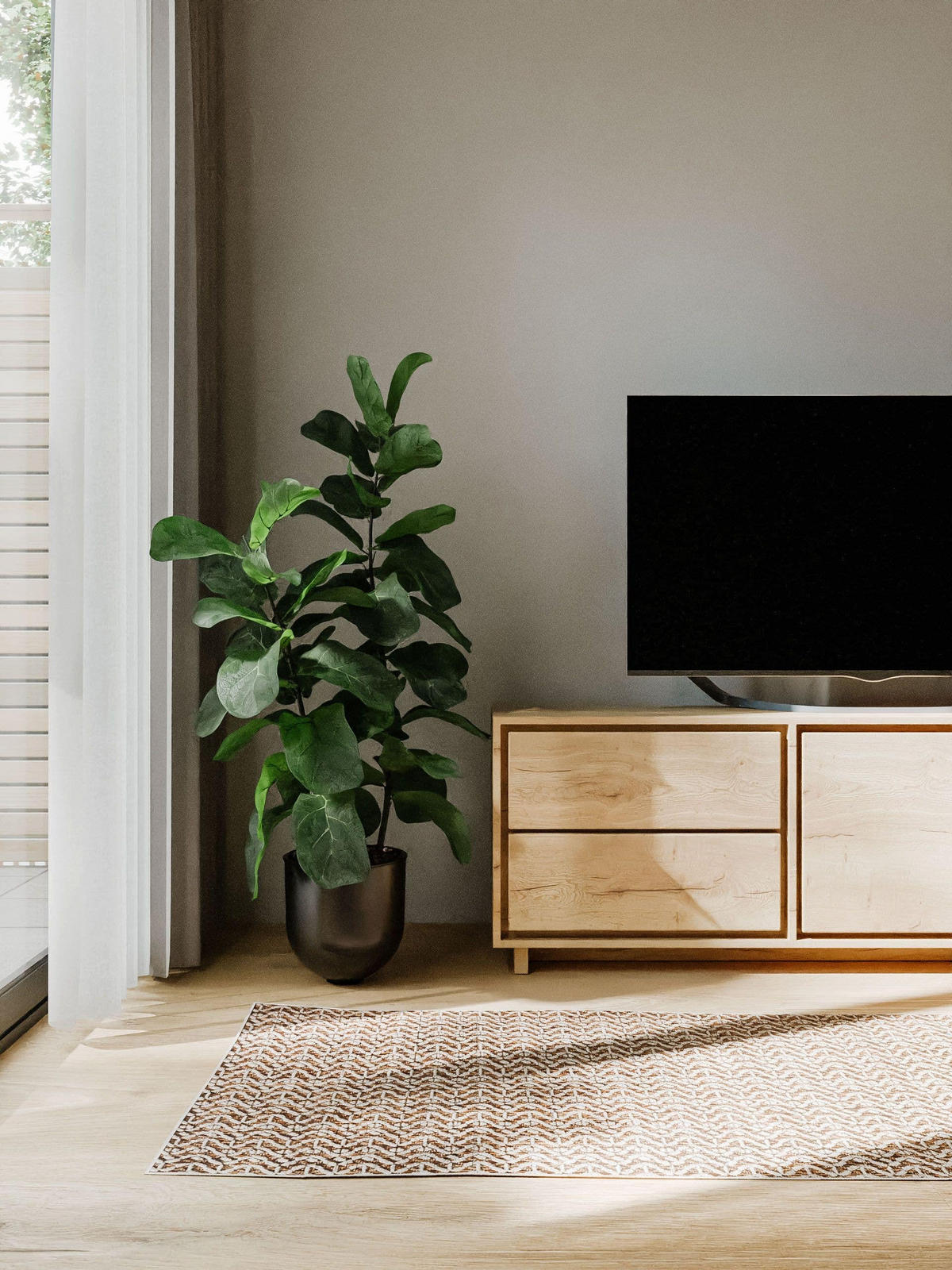 Outdoorteppich Kaleo Cream/Beige 70x200 cm - Creme, Kunststoff (70/200cm) - benuta