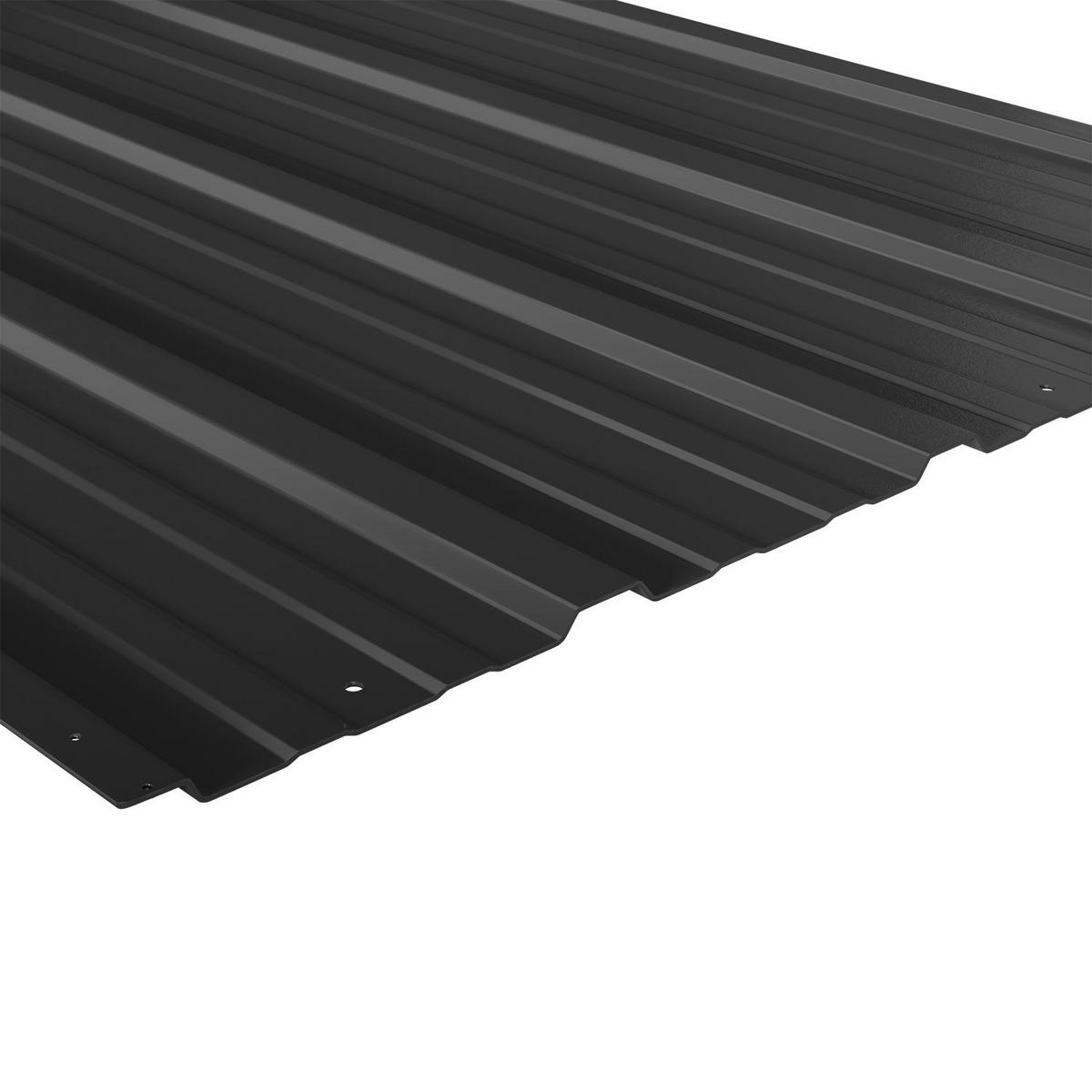PROFILBLECH Anthrazit 129x45 cm 12er-Set - Anthrazit, Metall (45/129cm) - Juskys