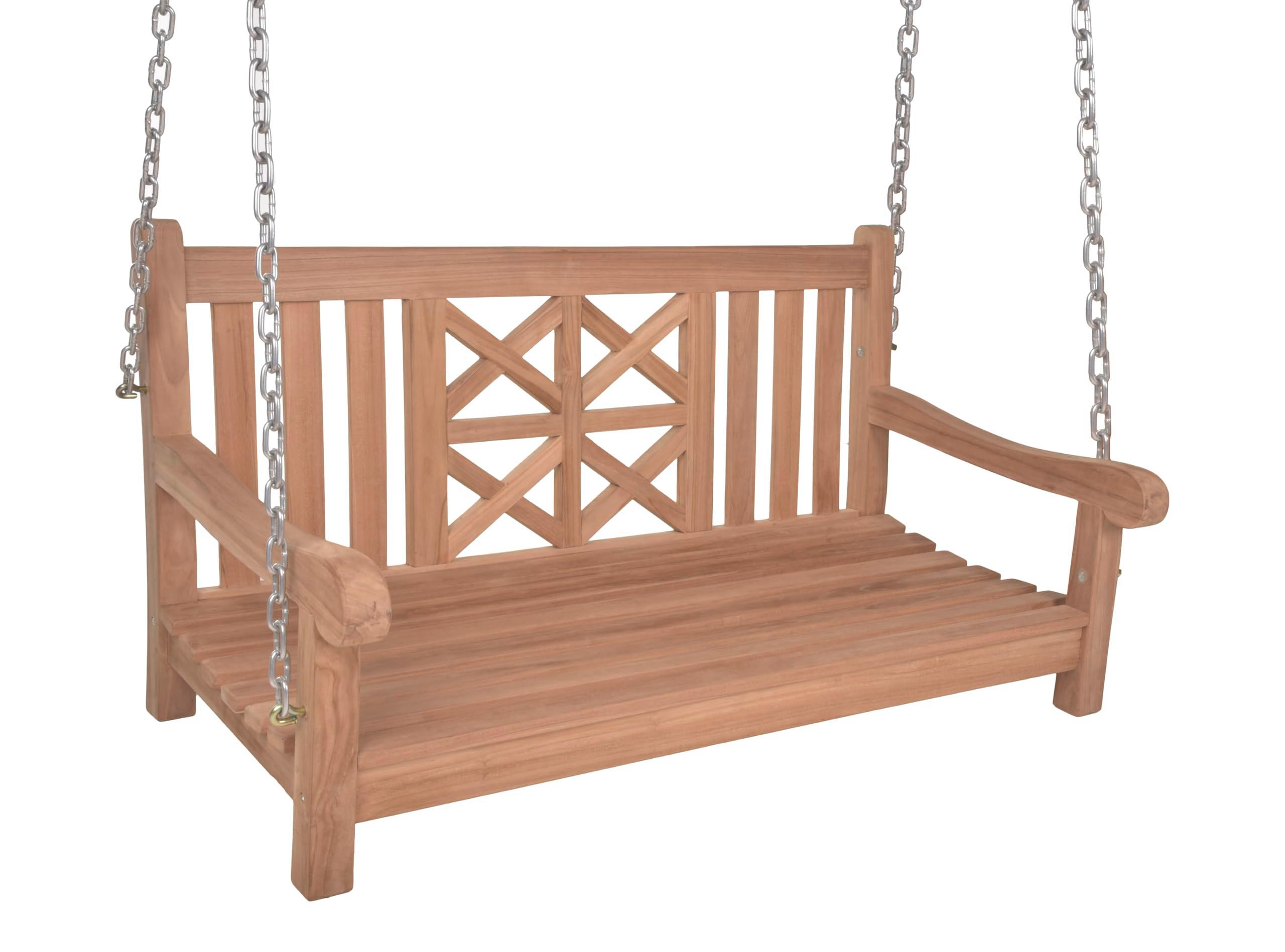 GARTEN-HÄNGEBANK Nelly Hängebank - Braun, Holz (66/62/120cm) - DELUKE