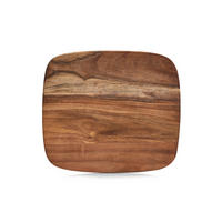 SCHNEIDEBRETT Akazienholz 28/25 cm - Braun, Holz (25/28cm)