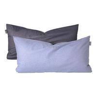 KISSENHÜLLENSET Doubleface Renforcé 2-teilig 40x80 cm Blau - Blau, Textil (40/80cm) - SCHIESSER