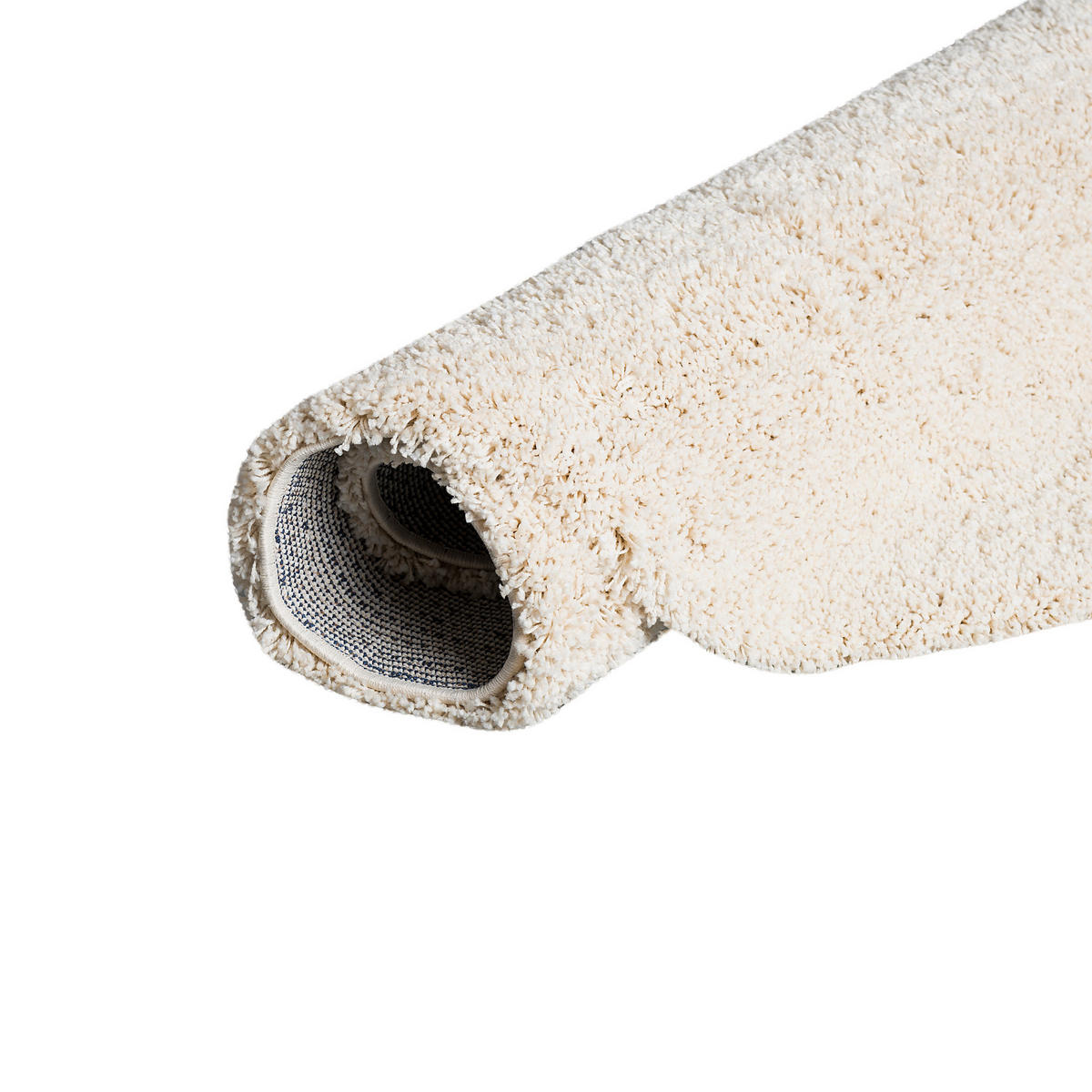 HOCHFLOR LANGFLOR SHAGGY TEPPICH LUXURY RUND - Ecru, Textil (80/80cm) - Pergamon