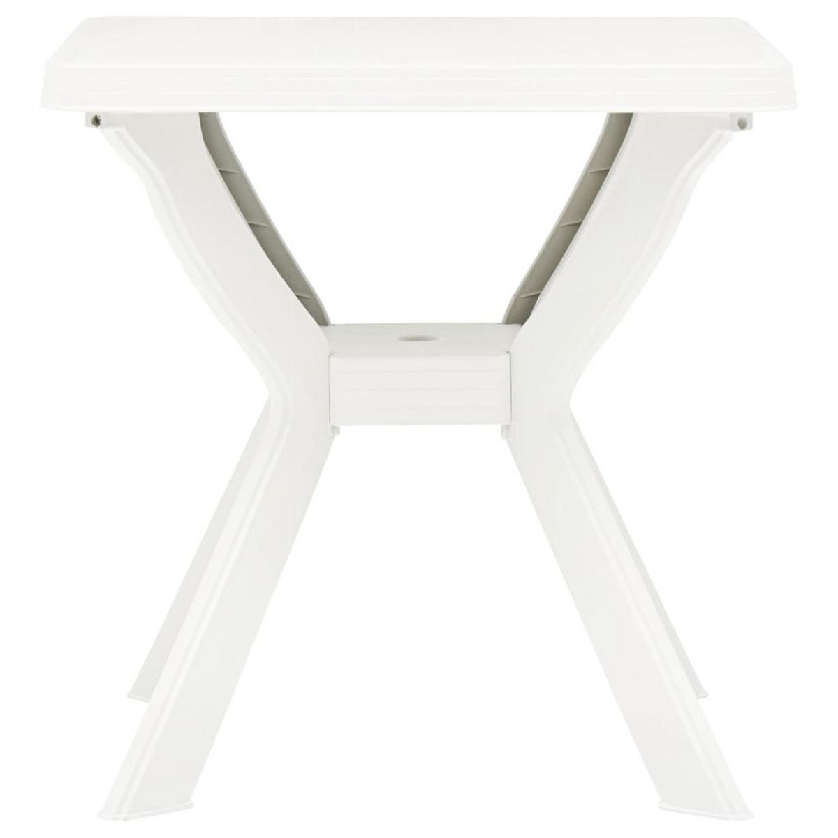 BISTROTISCH Weiss 70/70/72 Cm Kunststoff - Weiß, Kunststoff (70/70/72cm) - vidaXL