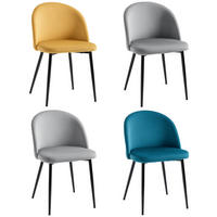 ESSZIMMERSTÜHLE 4er-Set DE-13189 Skandinavisch Mehrfarbig - Multicolor, Metall (50/77/49cm) - ComfortXL
