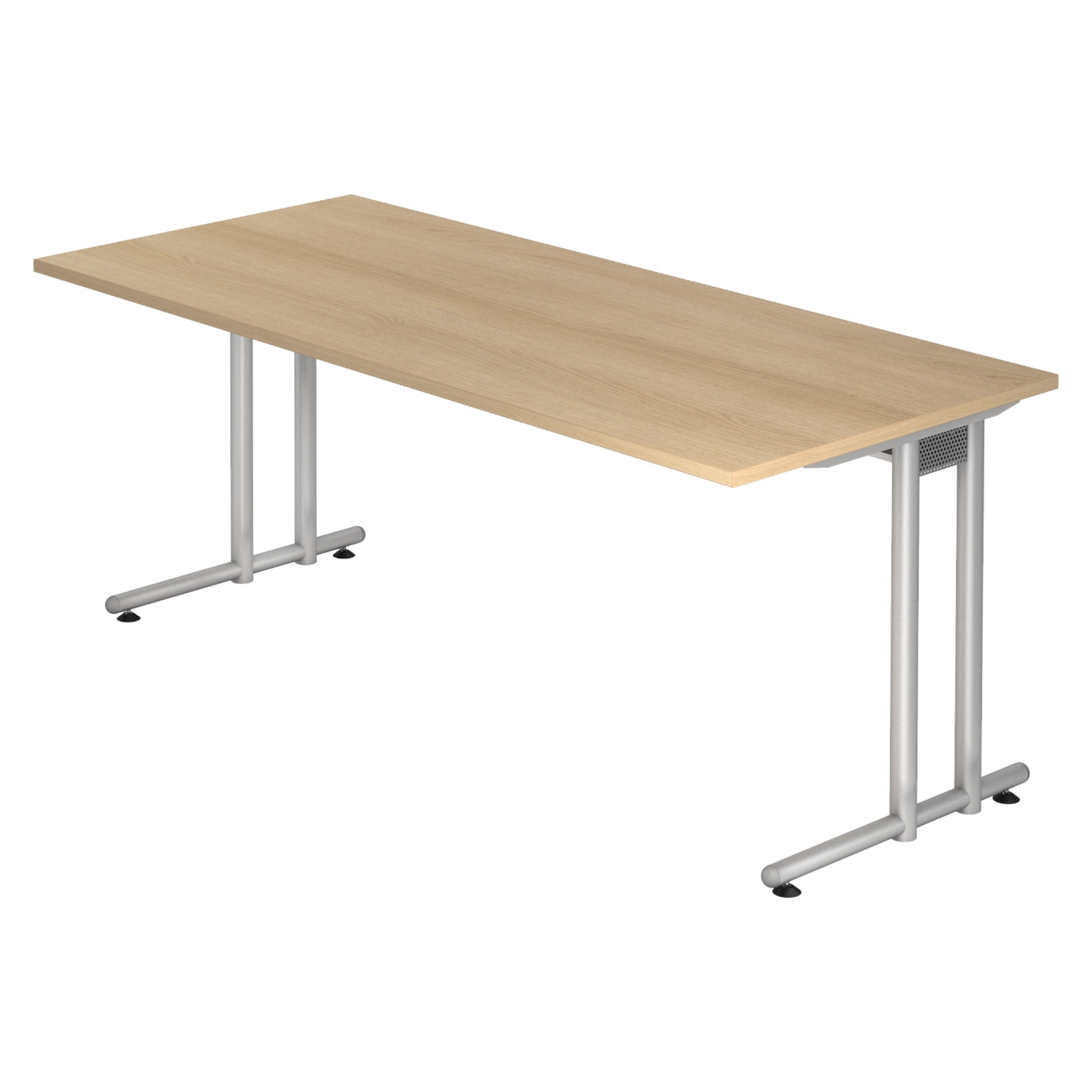 SCHREIBTISCH Serie-N 80/180/72 cm in Eichefarben - Eichefarben, Holzwerkstoff (80/180/72cm) - bümö