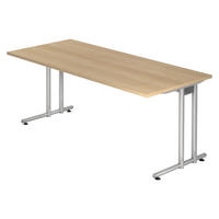 SCHREIBTISCH Serie-N 80/180/72 cm in Eichefarben - Eichefarben, Holzwerkstoff (80/180/72cm) - bümö