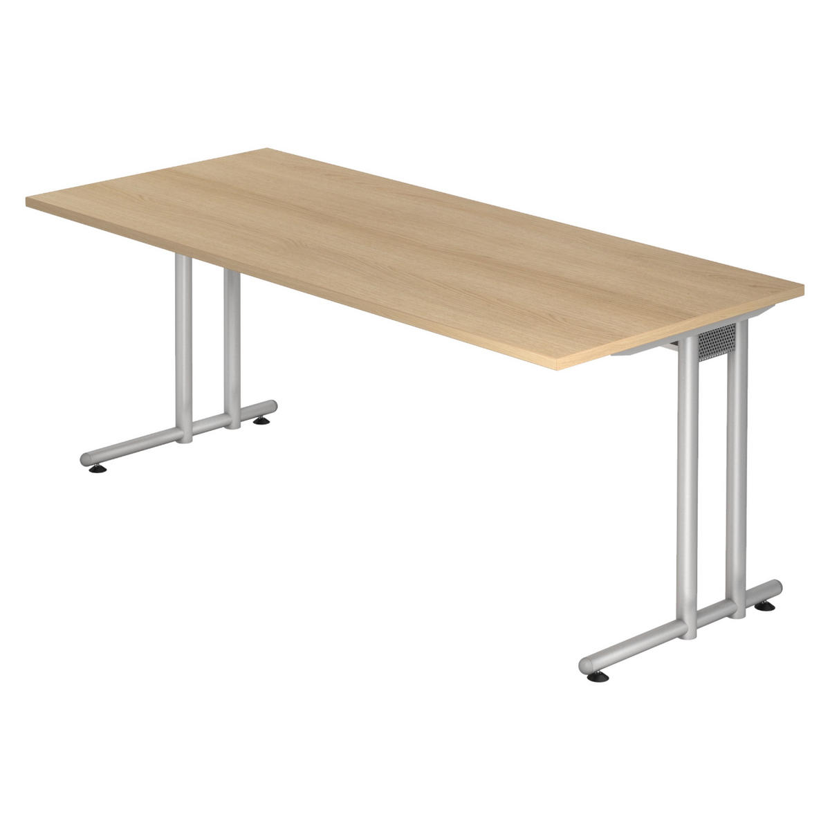 SCHREIBTISCH Serie-N 80/180/72 cm in Eichefarben - Eichefarben, Holzwerkstoff (80/180/72cm) - bümö