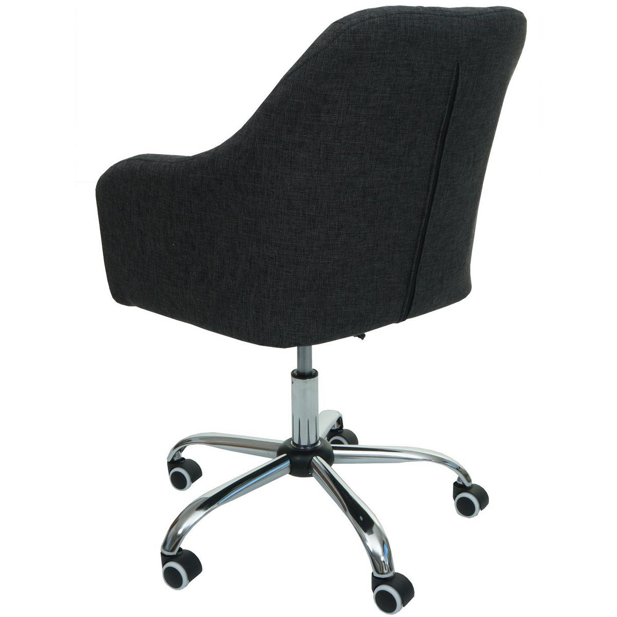 DREHSTUHL HxBxT 95x57x62cm Sitzhöhe 43cm mit Armlehne Stoff/Textil Dunkelgrau - Dunkelgrau, Textil (57/95/62cm) - PROREGAL