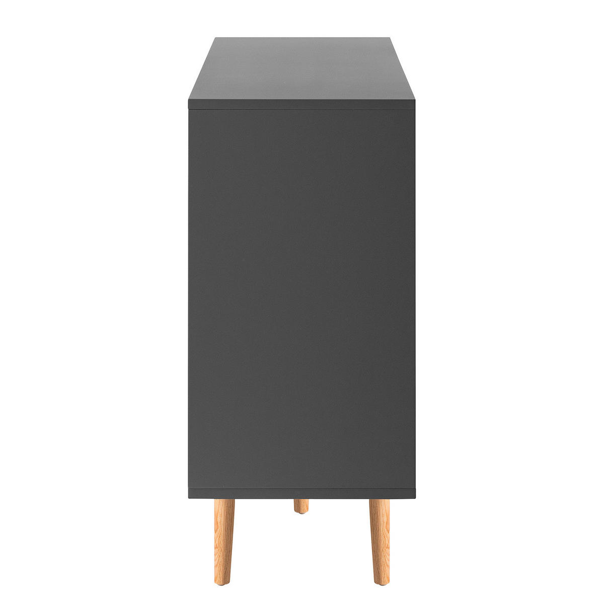 SIDEBOARD - Breite 160 cm - Eichefarben/Grau, Eichenholz/Holz (160/90/40cm) - home24