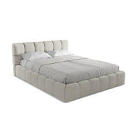 POLSTERBETT mit Bettkasten und Lattenrost 180x228 Beige - Beige/Schwarz, Kunststoff/Textil (160/200cm) - Makamii