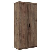 DREHTÜRENSCHRANK ELENORA 89,7/190,5/53cm 2-türig Braun - Braun, Holzwerkstoff (89.7/190.5/53cm) - MASSENO