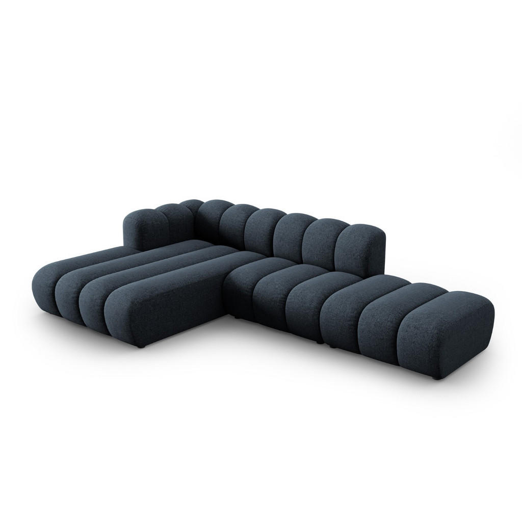 Thumbnail - Micadoni Ecksofa, Dunkelblau, Textil, 5-Sitzer, L-Form, 299x177 cm, Hergestellt in Europa, Oeko-Tex®, Wohnzimmer, Sofas ...