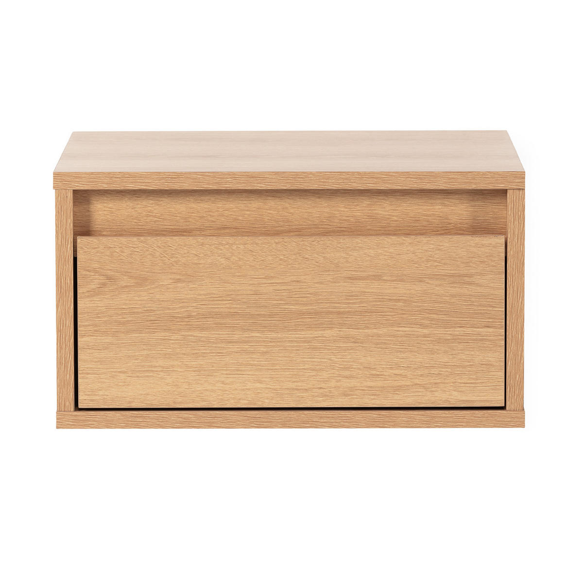 SCHWEBENDER NACHTTISCH Tori Eichenfarbe - Honigeiche, Holzwerkstoff (40/22/35cm) - VS Venta-stock