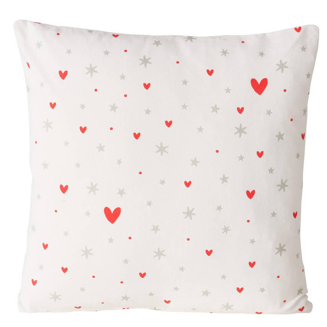 ZIERKISSEN Anella 45/45 cm - Weiß, Naturmaterialien (45/12/45cm) - Boltze Home