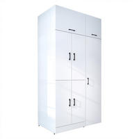 WASCHMASCHINENSCHRANK DORA-I 115cm Breit, 230cm Hoch - Weiß, Holzwerkstoff (115/230/73.8cm)