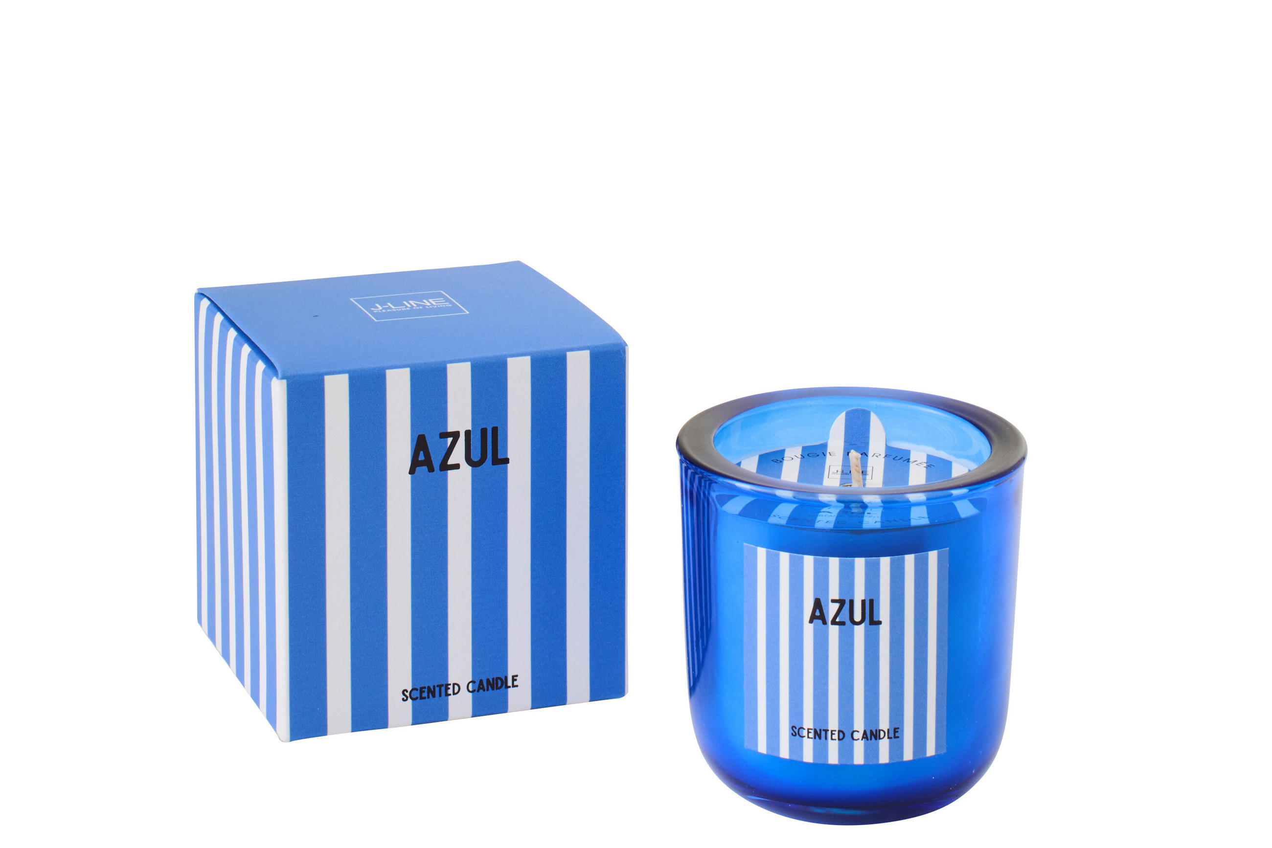 DUFTKERZE AZUL Blau - Blau, Paraffin (8/8.5cm) - J-Line