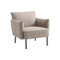 SESSEL mit gerader Rückenlehne - 1 -Sitzer - Polyester - beige - GERALDIA - Beige, Textil (78/80/81cm) - Vente-Unique