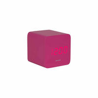 WECKER Spry Square Rosa 6.6/6.8/6.6 cm - Pink, Holz (6.8/6.6/6.6cm) - Karlsson