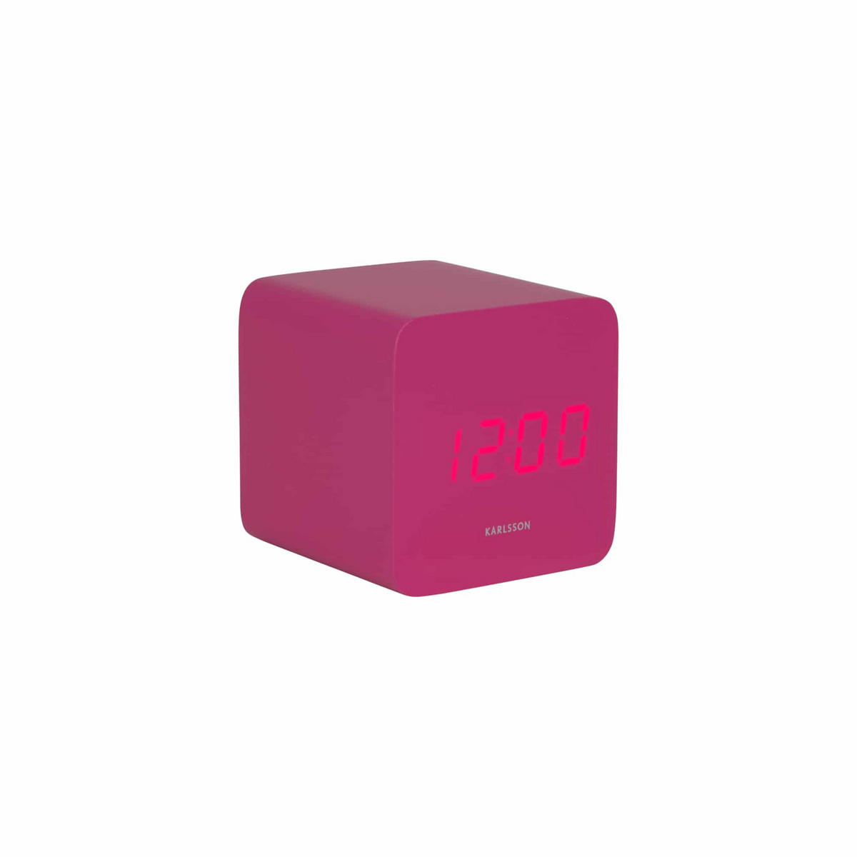 WECKER Spry Square Rosa 6.6/6.8/6.6 cm - Pink, Holz (6.8/6.6/6.6cm) - Karlsson