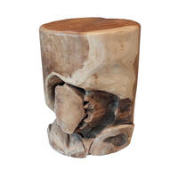 BEISTELLTISCH Line Braun 30/30/40 cm - Braun, Holz (30/30/40cm) - Hoyz Collection