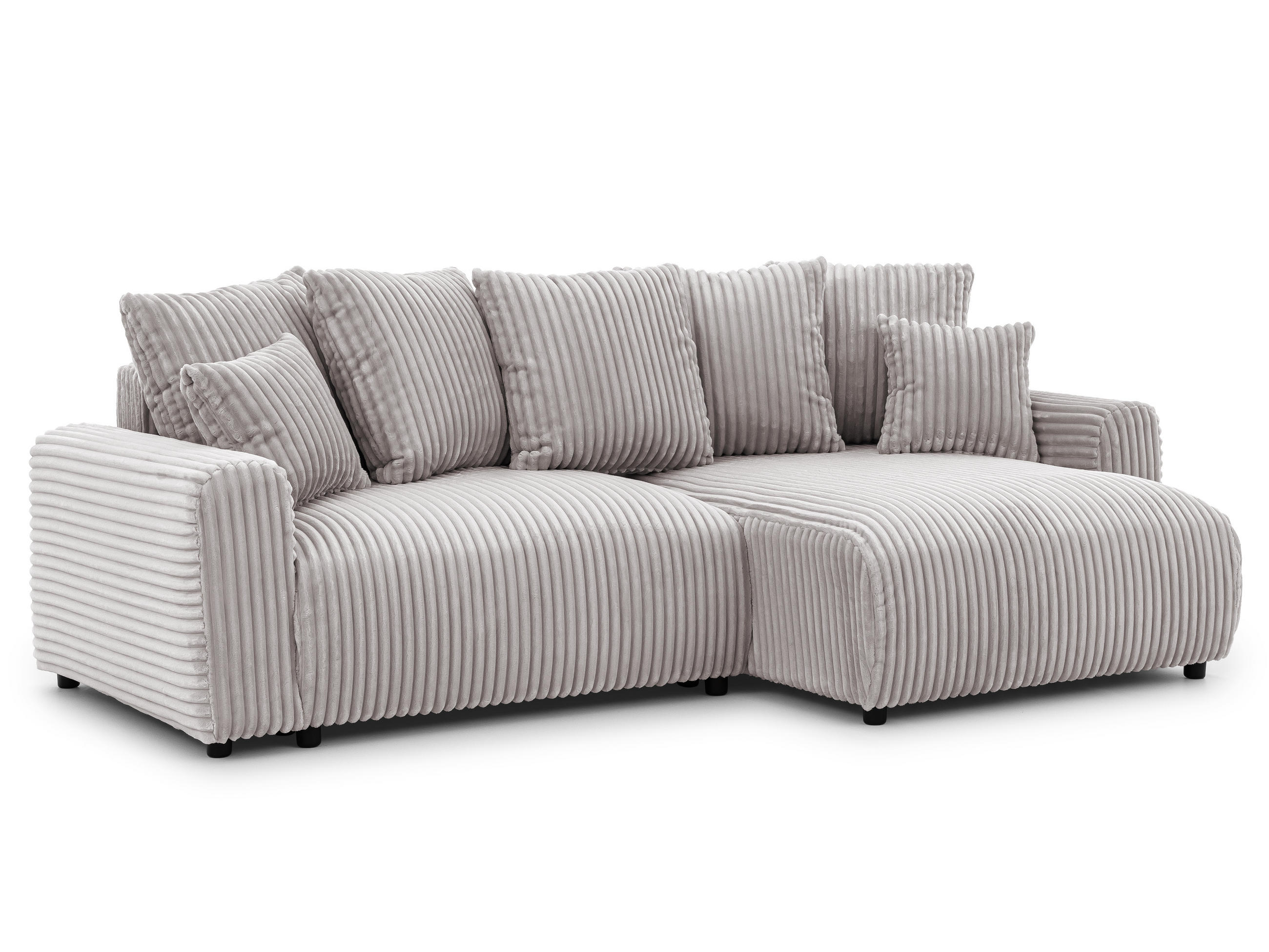S-Style Ecksofa Hellgrau 239x140 cm