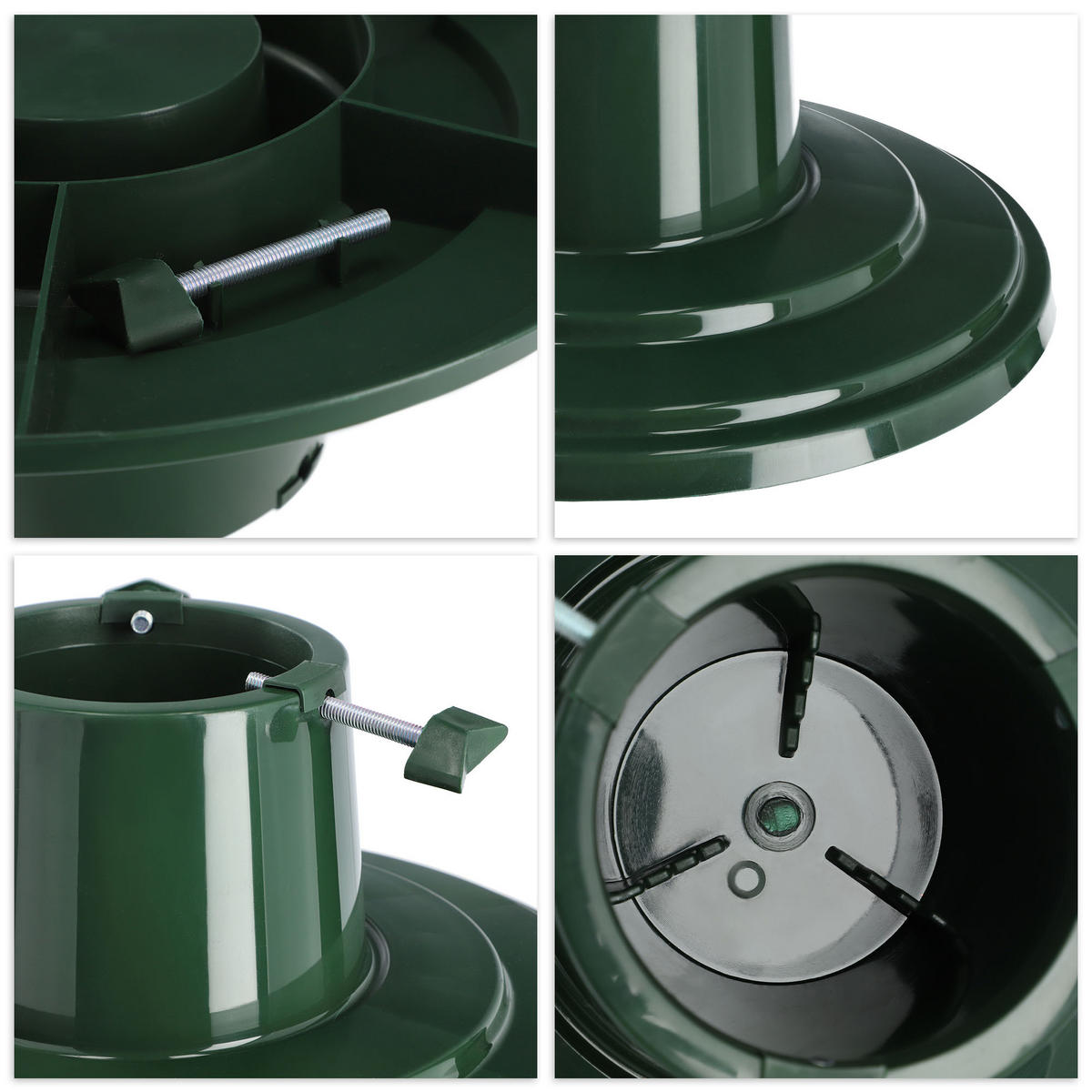 KADAX Weihnachtsbaumständer Christbaumständer 2m Grün - Grün, Kunststoff (15.5cm) - KADAX