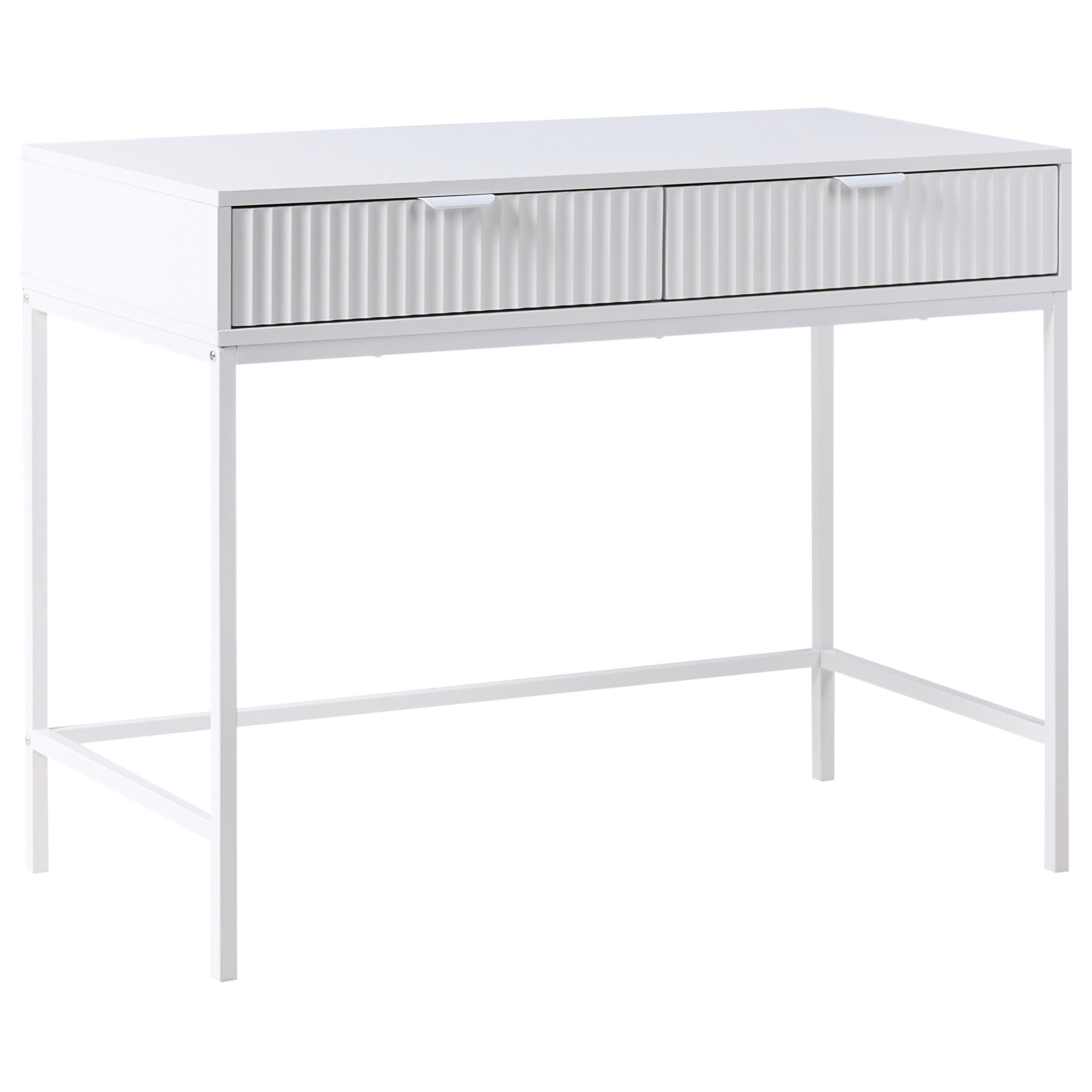 KONSOLENTISCH Weiß Adelaide - Weiß, Holzwerkstoff (50/77/100cm) - Beliani