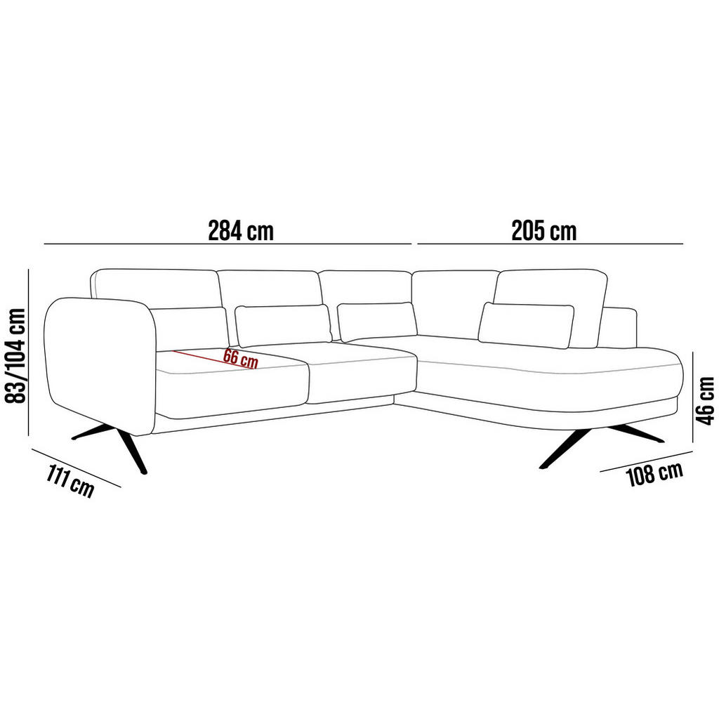 Thumbnail - DomoHome Ecksofa, Dunkelgrün, Textil, 3-Sitzer, Füllung: Komfortschaum, Rechteckig, 248x205 cm, Wohnzimmer, Sofas & Couc...