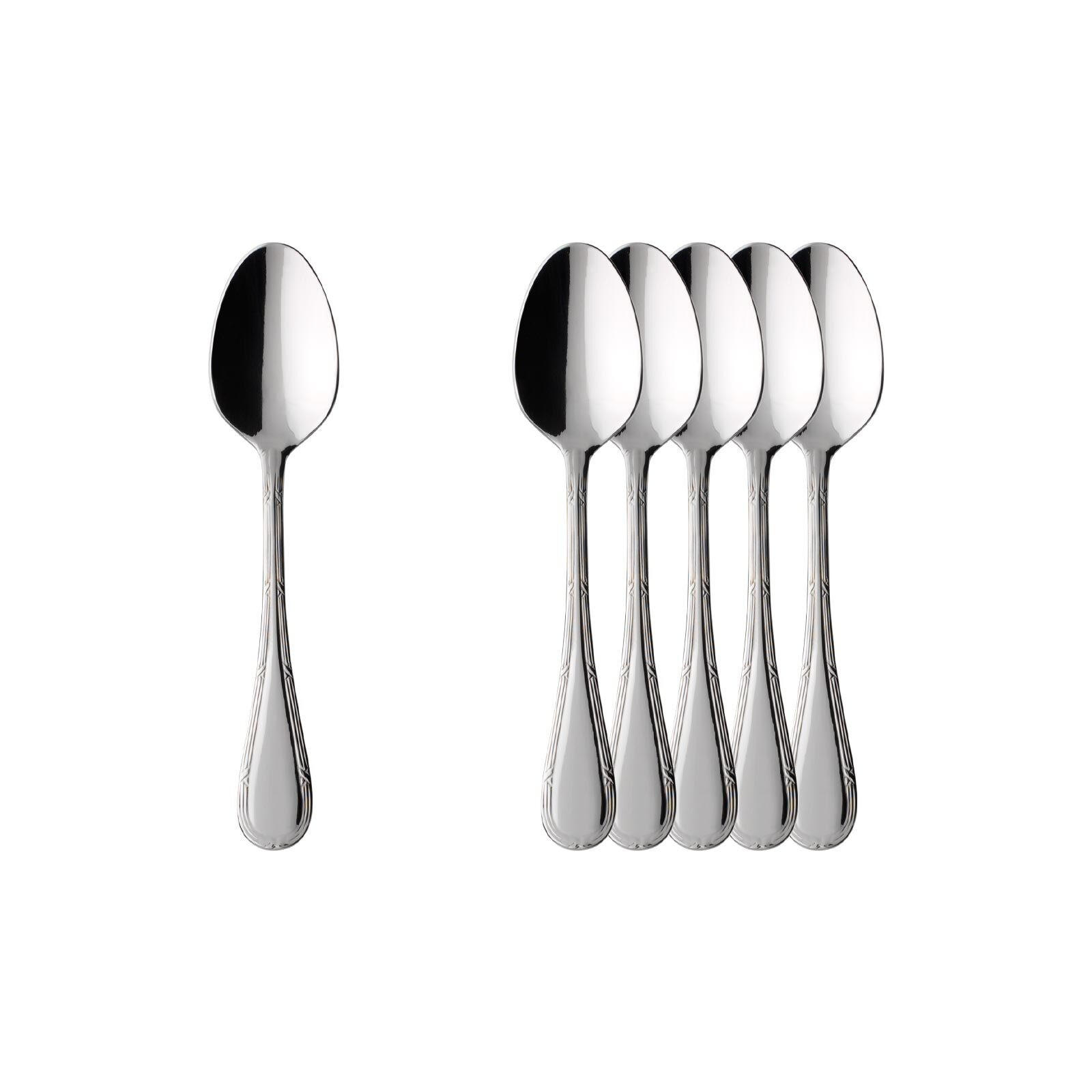 ESPRESSOLÖFFEL Kreuzband Septfontaines edelstahl 10,8 cm 6er Set - Silberfarben, Metall - Villeroy & Boch
