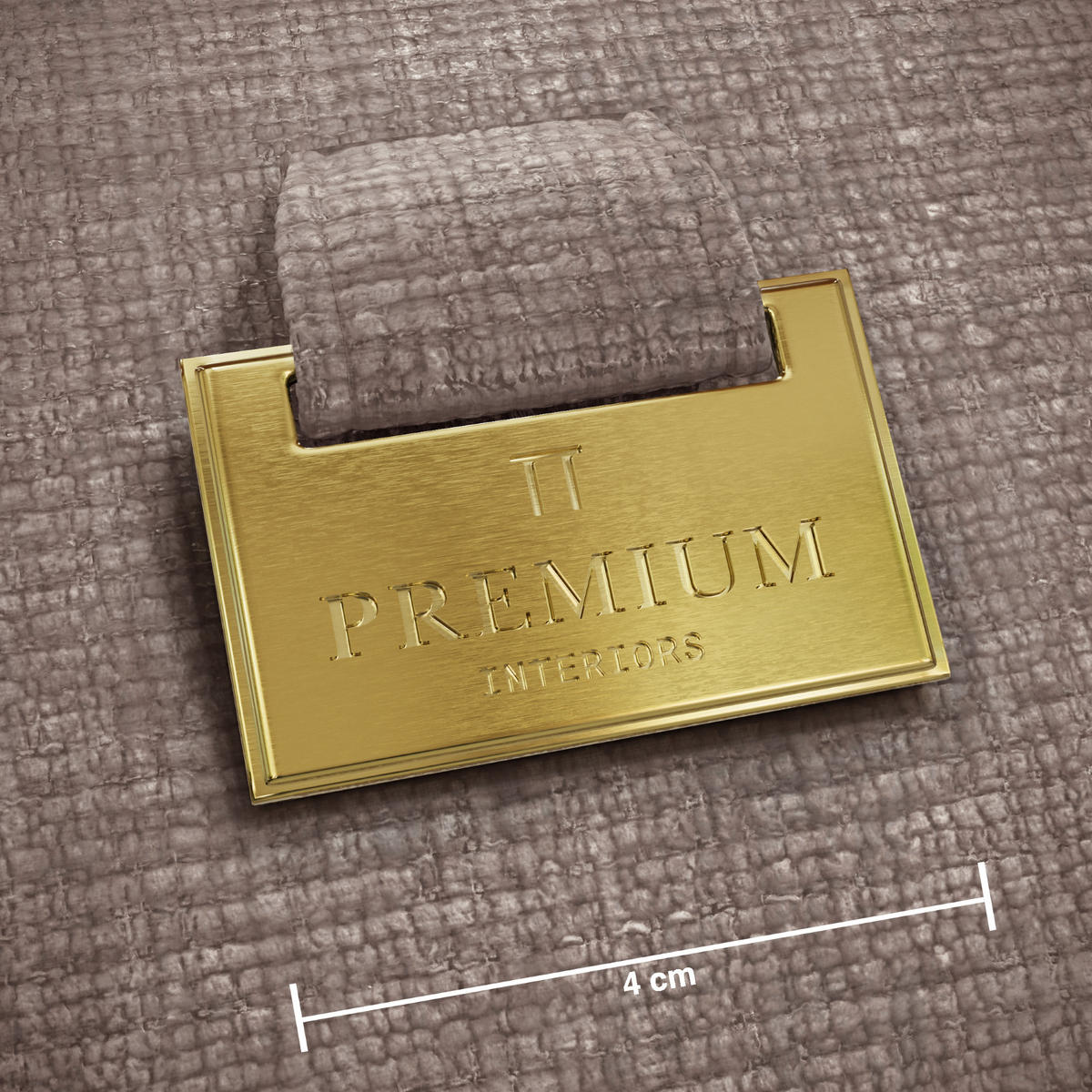 ECKSOFA WONDER Geprägter Samt Taupe 90cm - Taupe, Textil (90/250cm) - Premium Interiors