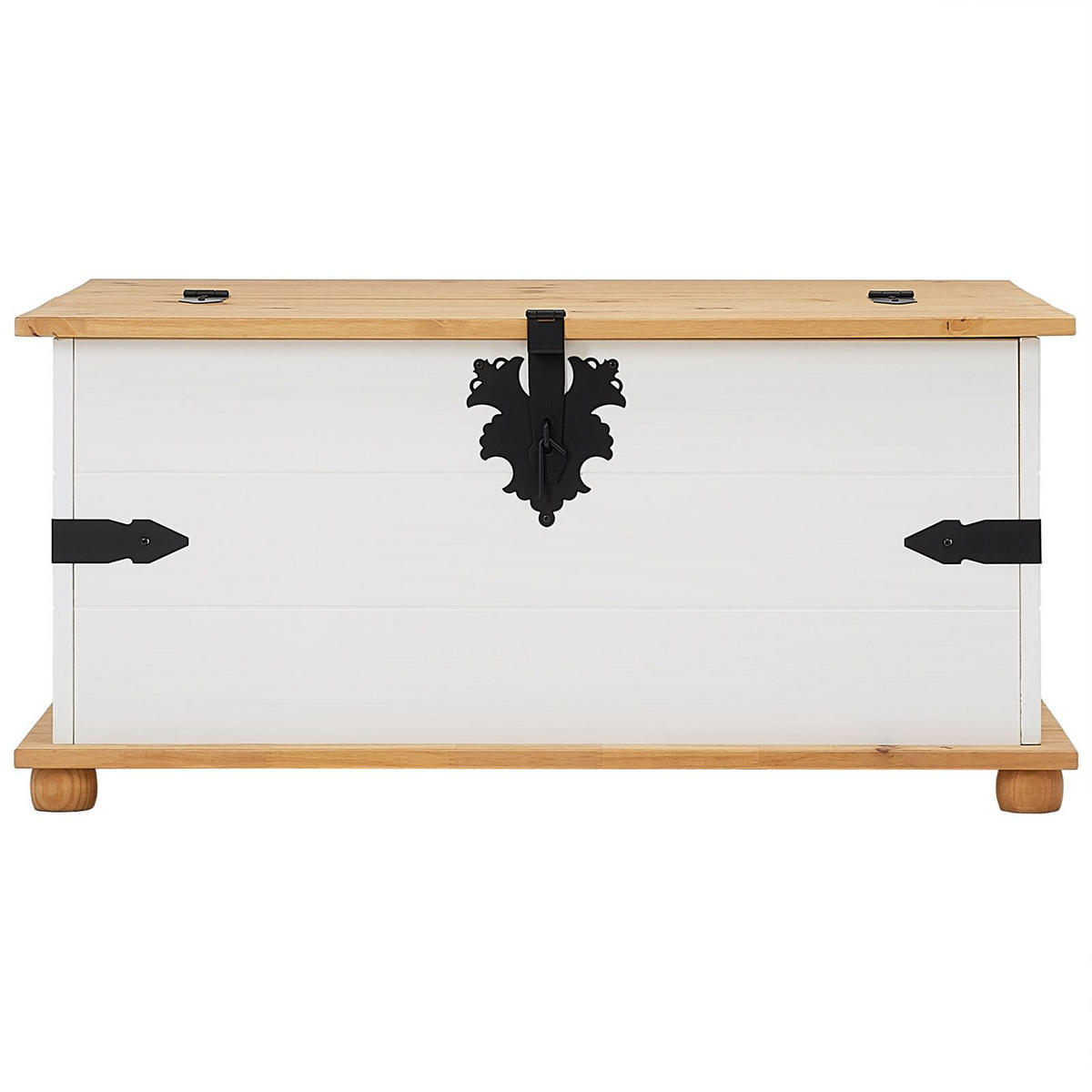 TRUHENTISCH TEQUILA - Weiß/Braun, Holz (72/92/44cm) - IDIMEX