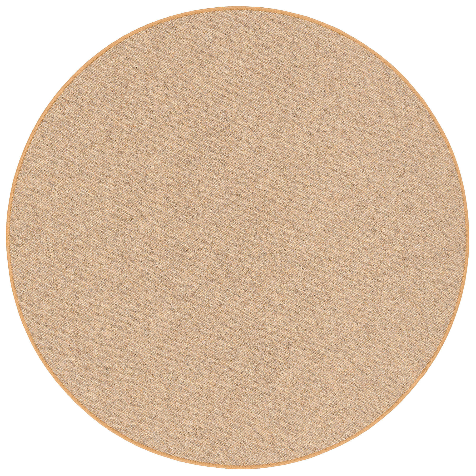 NATUR SISAL-OPTIK TEPPICH TAFF RUND - Nussbaumfarben, Textil (133/133cm) - Snapstyle